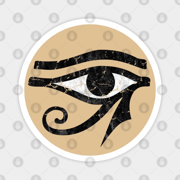 Grunge Eye Of Ra Magnet by Art By Cleave